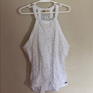 Hollister razor back lace tank top